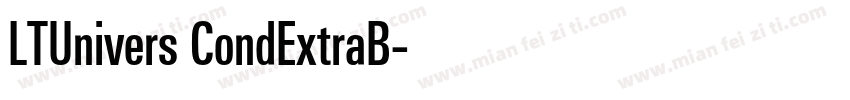 LTUnivers CondExtraB字体转换